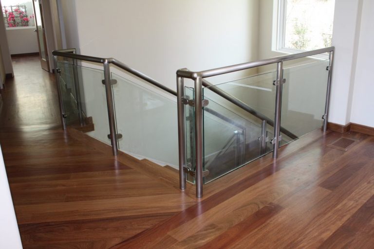 Custom-made Wrought Iron Glass Railings