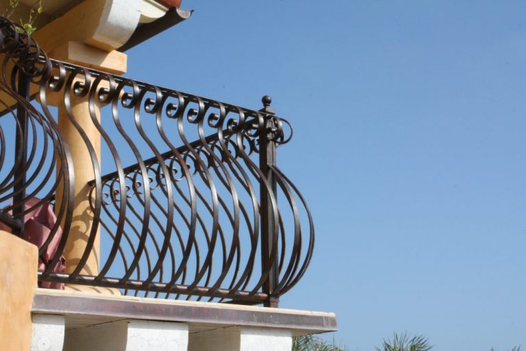 wrought iron balcony